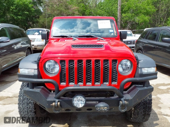 2021 Jeep Gladiator Mojave with VIN 1C6JJTEG6ML533927, listed as a IAAI auction lot 42056253 with 92,317 mi miles and . Bid and sale history available at DreamBid. Image 12.