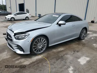 2022 Mercedes-Benz E 450 with VIN W1K1J5JB8NF176674, listed as a Copart auction lot 72479764 with 20,444 mi miles and Salvage title. Bid and sale history available at DreamBid. Image 1.