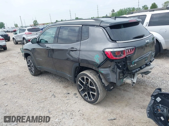 2018 Jeep Compass Limited with VIN 3C4NJDCB1JT481078, listed as a IAAI auction lot 42215310 with 58,629 mi miles and . Bid and sale history available at DreamBid. Image 3.