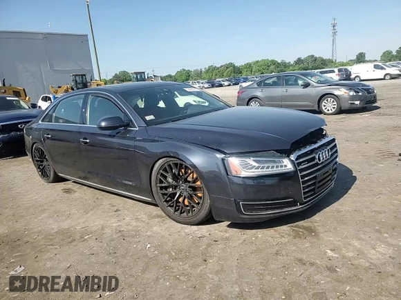 2015 Audi A8 3.0T with VIN WAU3GAFD2FN039318, listed as a Copart auction lot 54906635 with 146,767 mi miles and Salvage Title. Bid and sale history available at DreamBid. Image 13.