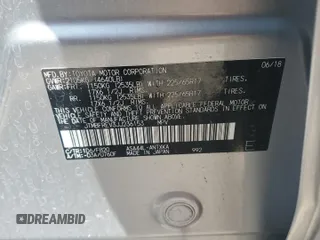 2018 Toyota RAV4 LE with VIN JTMBFREV3JJ236153, listed as a Copart auction lot 62642325 with 70,261 mi miles and Salvage title. Bid and sale history available at DreamBid. Image 14.