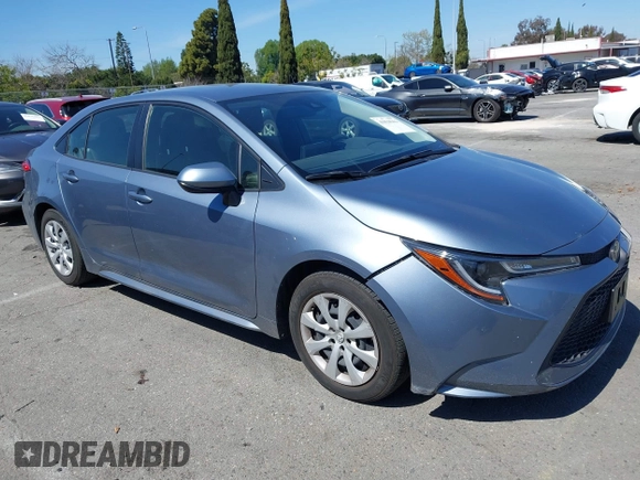 2022 Toyota Corolla LE with VIN JTDEPMAEXN3023746, listed as a IAAI auction lot 41838942 with 15,502 mi miles. Bid and sale history available at carsss.com. Image 1.