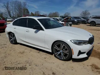 2022 BMW 3 Series 330i with VIN 3MW5R1J07N8C51155, listed as a Copart auction lot 49237135 with 51,985 mi miles and Salvage Title. Bid and sale history available at carsss.com. Image 4.
