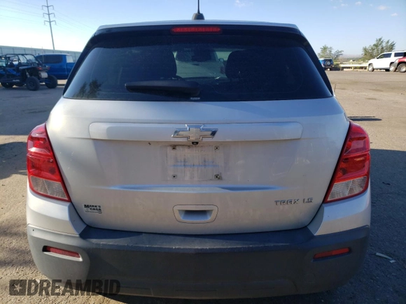2015 Chevrolet Trax LS with VIN 3GNCJKSBXFL238915, listed as a Copart auction lot 47395834 with 0 mi miles and Salvage Title. Bid and sale history available at carsss.com. Image 6.