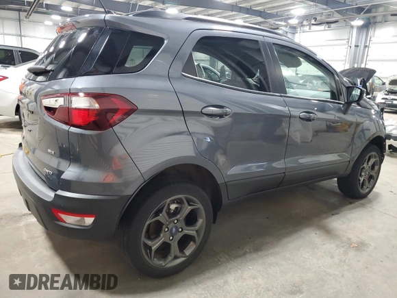 2018 Ford EcoSport SES with VIN MAJ6P1CL1JC177518, listed as a Copart auction lot 52587045 with 35,166 mi miles and Salvage Title. Bid and sale history available at DreamBid. Image 3.