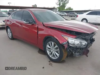 2014 Infiniti Q50 Premium z VIN JN1BV7AP8EM673359, wystawiony jako IAAI lot #42300427 z przebiegiem 118 779 mil mil oraz . Historia ofert i sprzedaży dostępna na DreamBid. Obrazek 1.