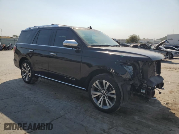 2020 Ford Expedition Platinum with VIN 1FMJU1MT8LEA69203, listed as a Copart auction lot 73598164 with 66,925 mi miles and Salvage Title. Bid and sale history available at carsss.com. Image 4.
