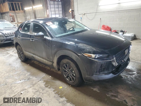 2025 Mazda CX-30 S with VIN 3MVDMBAM3SM756861, listed as a Copart auction lot 43643715 with Not provided miles and Salvage title. Bid and sale history available at DreamBid. Image 4.