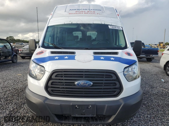 2019 Ford Transit Passenger XL with VIN 1FBAX2XM5KKB04435, listed as a Copart auction lot 43841485 with 8,995 mi miles and Non Repairable. Bid and sale history available at carsss.com. Image 5.
