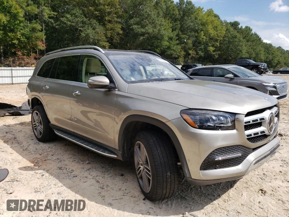 2022 Mercedes-Benz GLS with VIN 4JGFF5KE0NA677903, listed as a Copart auction lot 66159503 with 24,669 mi miles. Bid and sale history available at carsss.com. Image 4.