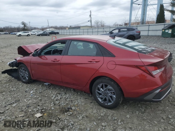 2024 Hyundai Elantra SEL with VIN KMHLM4DG5RU729855, listed as a Copart auction lot 47969195 with 11,835 mi miles and Salvage Title. Bid and sale history available at carsss.com. Image 2.