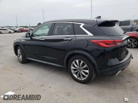 2020 Infiniti QX50 Luxe with VIN 3PCAJ5M14LF102151, listed as a Copart auction lot 57904965 with 52,116 mi miles and Salvage title. Bid and sale history available at DreamBid. Image 2.