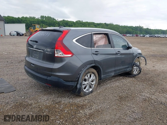 2013 Honda CR-V EX-L z VIN 2HKRM4H74DH632299, wystawiony jako IAAI lot #42324538 z przebiegiem 184 173 mil mil oraz . Historia ofert i sprzedaży dostępna na DreamBid. Obrazek 4.