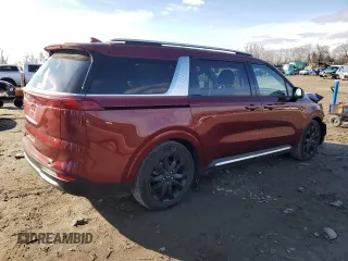 2024 Kia Carnival SX Prestige with VIN KNDNE5H33R6336836, listed as a Copart auction lot 85352014 with 14,213 mi miles and Salvage Title. Bid and sale history available at carsss.com. Image 3.