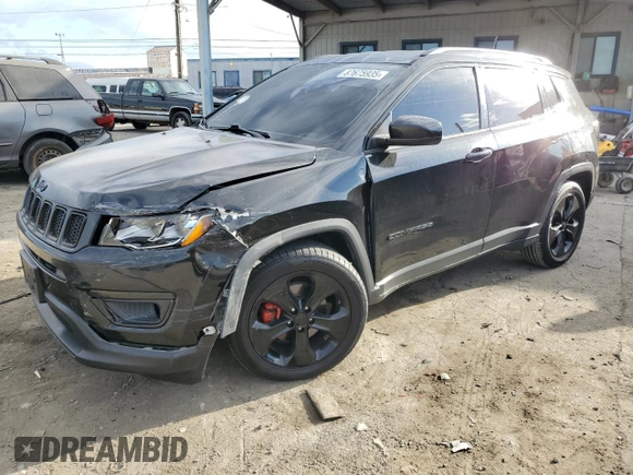 2019 Jeep Compass Altitude with VIN 3C4NJCBBXKT782364, listed as a Copart auction lot 87675935 with 89,121 mi miles and Salvage Title. Bid and sale history available at carsss.com. Image 1.