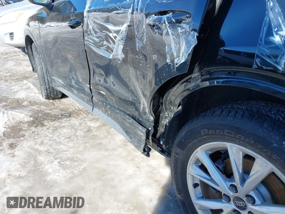 2023 Audi Q3 S line Premium with VIN WA1DECF34P1143148, listed as a IAAI auction lot 41566031 with 10,708 mi miles and . Bid and sale history available at DreamBid. Image 6.