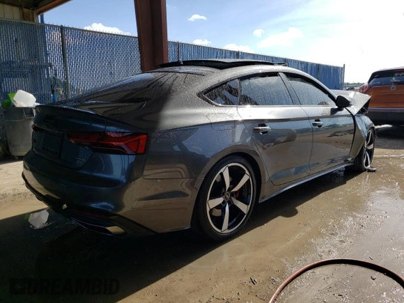 2022 Audi A5 Sportback S line Premium Plus with VIN WAUFACF52NA021734, listed as a Copart auction lot 63515093 with 0 mi miles. Bid and sale history available at carsss.com. Image 3.