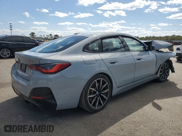 2023 BMW i4 M50 z VIN WBY33AW03PFR42535, wystawiony jako Copart lot #51499445 z przebiegiem 15 248 mil mil oraz Szkoda całkowita • Salvage title. Historia ofert i sprzedaży dostępna na DreamBid. Obrazek 3.