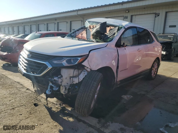 2019 Chevrolet Equinox LT with VIN 3GNAXKEV2KS639483, listed as a Copart auction lot 45383625 with 50,539 mi miles and Salvage Title. Bid and sale history available at carsss.com. Image 1.