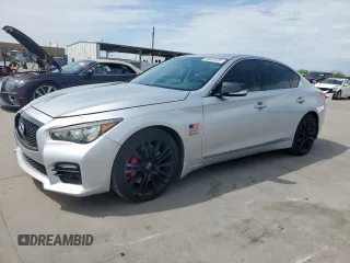 2017 Infiniti Q50 Red Sport 400 with VIN JN1FV7AP2HM851093, listed as a Copart auction lot 50955125 with 59,688 mi miles and Clean Title. Bid and sale history available at carsss.com. Image 1.