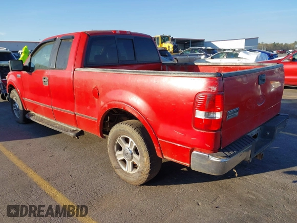 2005 Ford F-150 STX with VIN 1FTRX12W35FA03246, listed as a IAAI auction lot 41824509 with 282,022 mi miles. Bid and sale history available at carsss.com. Image 3.