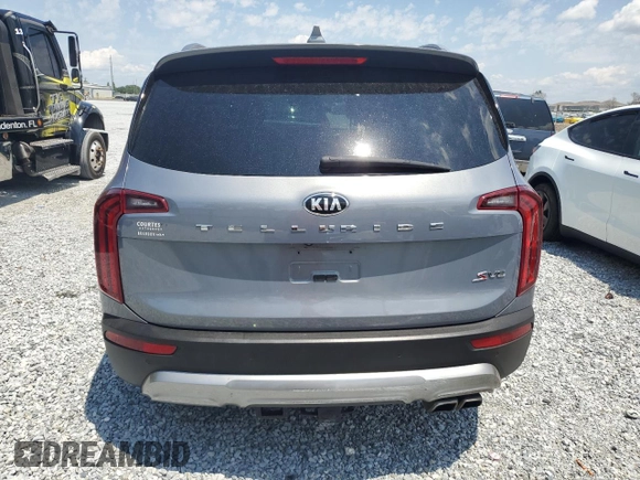 2020 Kia Telluride S with VIN 5XYP64HC1LG029489, listed as a Copart auction lot 59097345 with 108,360 mi miles and Non repairable. Bid and sale history available at DreamBid. Image 6.