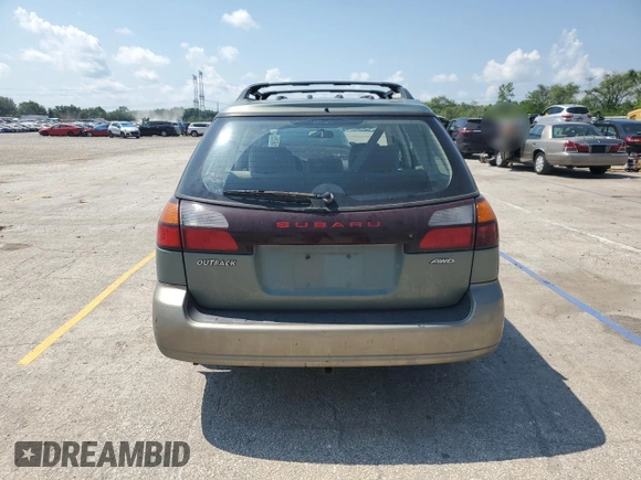 2004 Subaru Legacy Outback with VIN 4S3BH675047641216, listed as a Copart auction lot 61846755 with 179,304 mi miles and Salvage title. Bid and sale history available at DreamBid. Image 6.