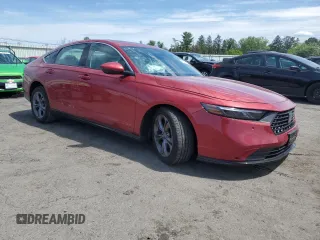 2024 Honda Accord EX-L with VIN 1HGCY2F67RA001054, listed as a Copart auction lot 65442525 with 16,994 mi miles and Salvage title. Bid and sale history available at DreamBid. Image 4.