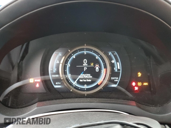 2020 Lexus IS 350 F Sport with VIN JTHGZ1B26L5036810, listed as a Copart auction lot 83224594 with 59,752 mi miles and Salvage title. Bid and sale history available at DreamBid. Image 9.