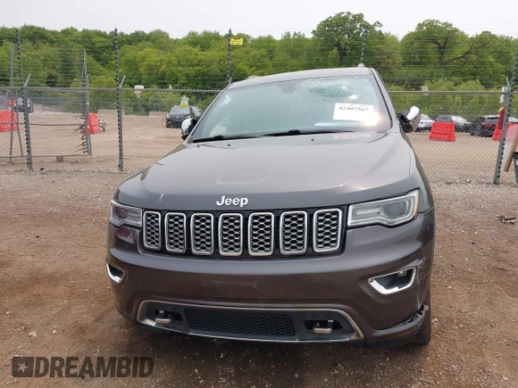 2017 Jeep Grand Cherokee Overland with VIN 1C4RJFCG6HC964435, listed as a IAAI auction lot 42407567 with 113,760 mi miles and . Bid and sale history available at DreamBid. Image 13.