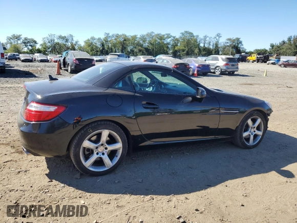 2015 Mercedes-Benz SLK-Class SLK 250 with VIN WDDPK4HA9FF096428, listed as a Copart auction lot 74772284 with 74,938 mi miles and Salvage Title. Bid and sale history available at carsss.com. Image 3.