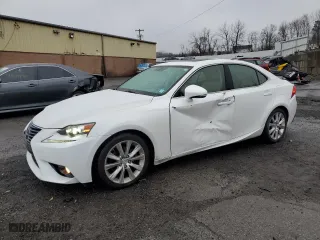 2014 Lexus IS 250 with VIN JTHCF1D25E5011632, listed as a Copart auction lot 49142025 with 127,191 mi miles and Salvage Title. Bid and sale history available at carsss.com. Image 1.