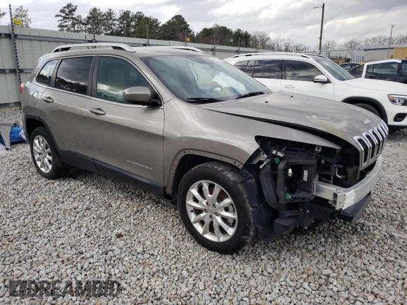 2017 Jeep Cherokee Limited with VIN 1C4PJLDS3HW573539, listed as a Copart auction lot 47948355 with 71,075 mi miles and Salvage Title. Bid and sale history available at carsss.com. Image 4.