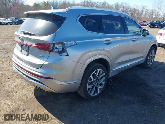 2023 Hyundai Santa Fe Calligraphy with VIN 5NMS5DAL7PH624396, listed as a IAAI auction lot 41747848 with 13,734 mi miles. Bid and sale history available at carsss.com. Image 4.