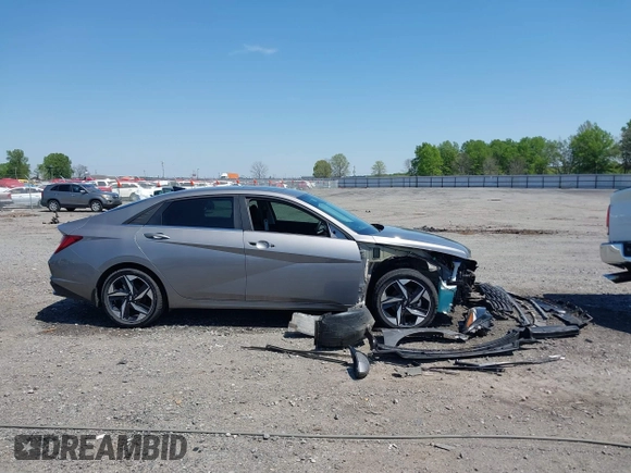 2023 Hyundai Elantra Limited with VIN KMHLP4AG5PU406785, listed as a IAAI auction lot 41979518 with 25,205 mi miles and . Bid and sale history available at DreamBid. Image 13.