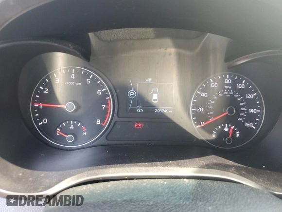 2016 Kia Optima LX with VIN 5XXGT4L3XGG105057, listed as a Copart auction lot 53093695 with 205,740 mi miles and Clean Title. Bid and sale history available at carsss.com. Image 9.