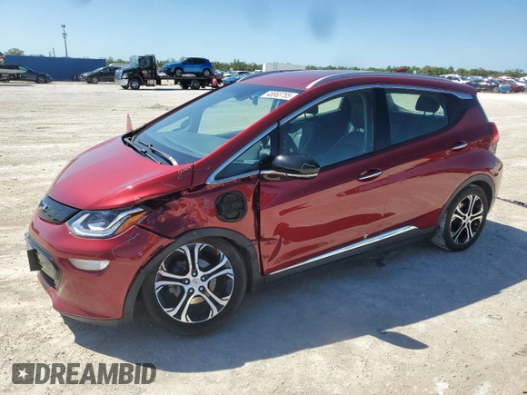 2021 Chevrolet Bolt EV Premier z VIN 1G1FZ6S08M4100791, wystawiony jako Copart lot #48553755 z przebiegiem 35 235 mil mil oraz Szkoda całkowita • Salvage title. Historia ofert i sprzedaży dostępna na DreamBid. Obrazek 1.