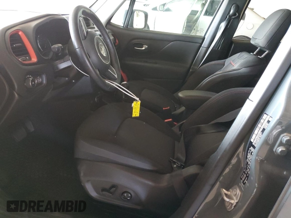 2018 Jeep Renegade Trailhawk with VIN ZACCJBCB9JPH79512, listed as a Copart auction lot 52190995 with 55,121 mi miles and Salvage title. Bid and sale history available at DreamBid. Image 7.