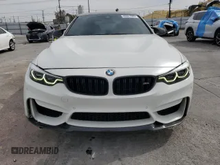 2019 BMW M4 CS with VIN WBS3S7C55KAC09752, listed as a Copart auction lot 46667005 with 75,585 mi miles and Salvage Title. Bid and sale history available at carsss.com. Image 5.