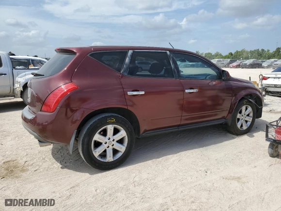2006 Nissan Murano S with VIN JN8AZ08W46W521350, listed as a Copart auction lot 61891624 with 164,128 mi miles and Salvage Title. Bid and sale history available at carsss.com. Image 3.