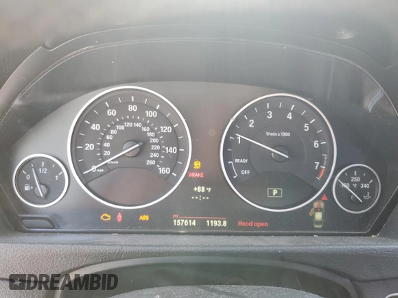2014 BMW 3 Series 328i with VIN WBA3A5G59ENP31431, listed as a Copart auction lot 54199875 with 157,614 mi miles and Salvage Title. Bid and sale history available at carsss.com. Image 9.
