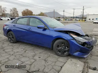 2021 Hyundai Elantra SEL with VIN 5NPLM4AG9MH018798, listed as a Copart auction lot 86608574 with 75,958 mi miles and Salvage Title. Bid and sale history available at carsss.com. Image 4.
