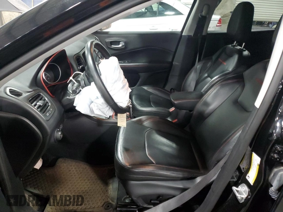 2019 Jeep Compass Trailhawk with VIN 3C4NJDDB4KT647187, listed as a Copart auction lot 50260575 with 63,098 mi miles and Salvage Title. Bid and sale history available at carsss.com. Image 7.