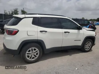 2018 Jeep Compass Sport with VIN 3C4NJCAB1JT461958, listed as a Copart auction lot 59567105 with 181,632 mi miles and Salvage title. Bid and sale history available at DreamBid. Image 3.