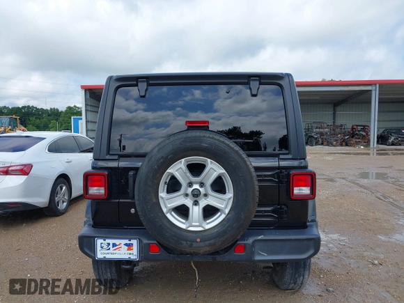 2019 Jeep Wrangler Unlimited Sahara with VIN 1C4HJXEN9KW514880, listed as a IAAI auction lot 42319437 with 70,186 mi miles and . Bid and sale history available at DreamBid. Image 17.