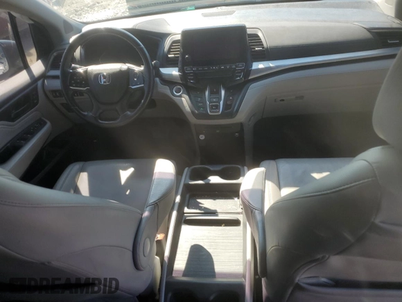 2019 Honda Odyssey Touring with VIN 5FNRL6H80KB100678, listed as a Copart auction lot 58155715 with Not provided miles and Salvage title. Bid and sale history available at DreamBid. Image 8.