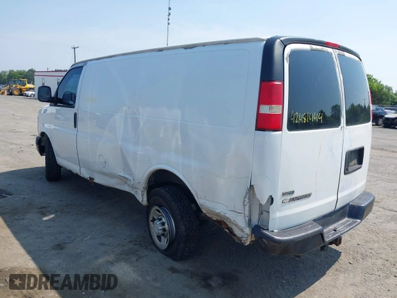 2010 Chevrolet Express Cargo with VIN 1GCZGFBA5A1180910, listed as a IAAI auction lot 42481444 with 330,979 mi miles and . Bid and sale history available at DreamBid. Image 3.