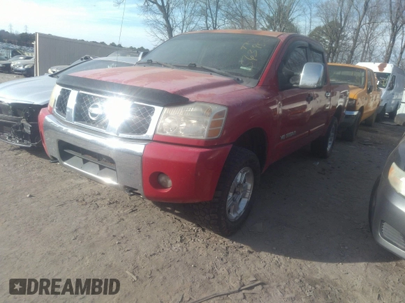 2005 Nissan Titan SE with VIN 1N6BA07B85N563950, listed as a IAAI auction lot 41460268 with 254,065 mi miles and . Bid and sale history available at DreamBid. Image 2.