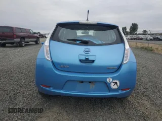 2011 Nissan LEAF SL with VIN JN1AZ0CP8BT002070, listed as a Copart auction lot 71450564 with 55,295 mi miles and Salvage Title. Bid and sale history available at carsss.com. Image 6.