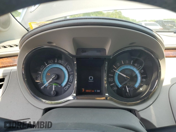 2013 Buick LaCrosse Leather with VIN 1G4GC5GR3DF195680, listed as a Copart auction lot 60869385 with 105,421 mi miles and Clean title. Bid and sale history available at DreamBid. Image 9.